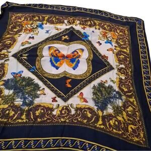 Sorelle Fontana Vintage Silk Butterfly Scarf